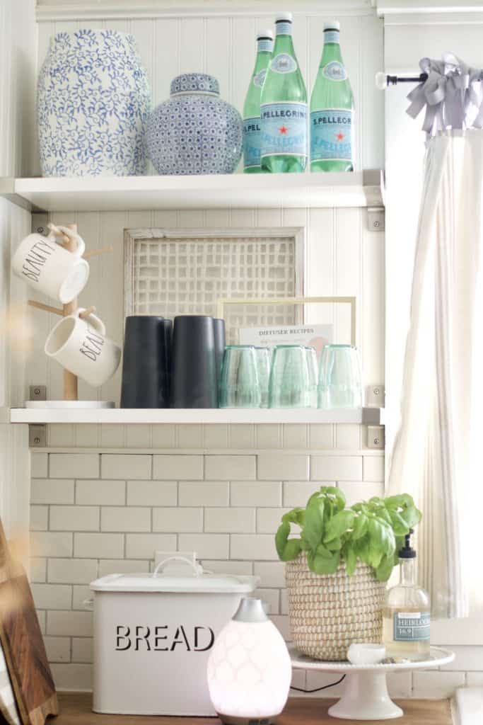 Kitchen Open Shelving Styling Tips. 