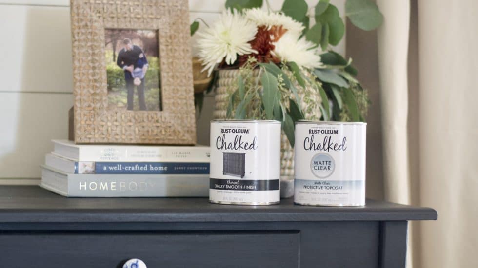 how to use Rustoleum chalk paint and topcoat