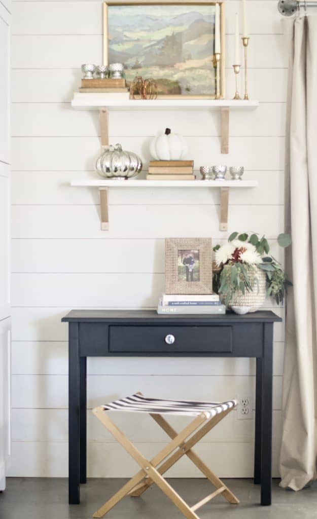 Thrifted desk makeover with Rustoleum chalk paint. - The Collected House