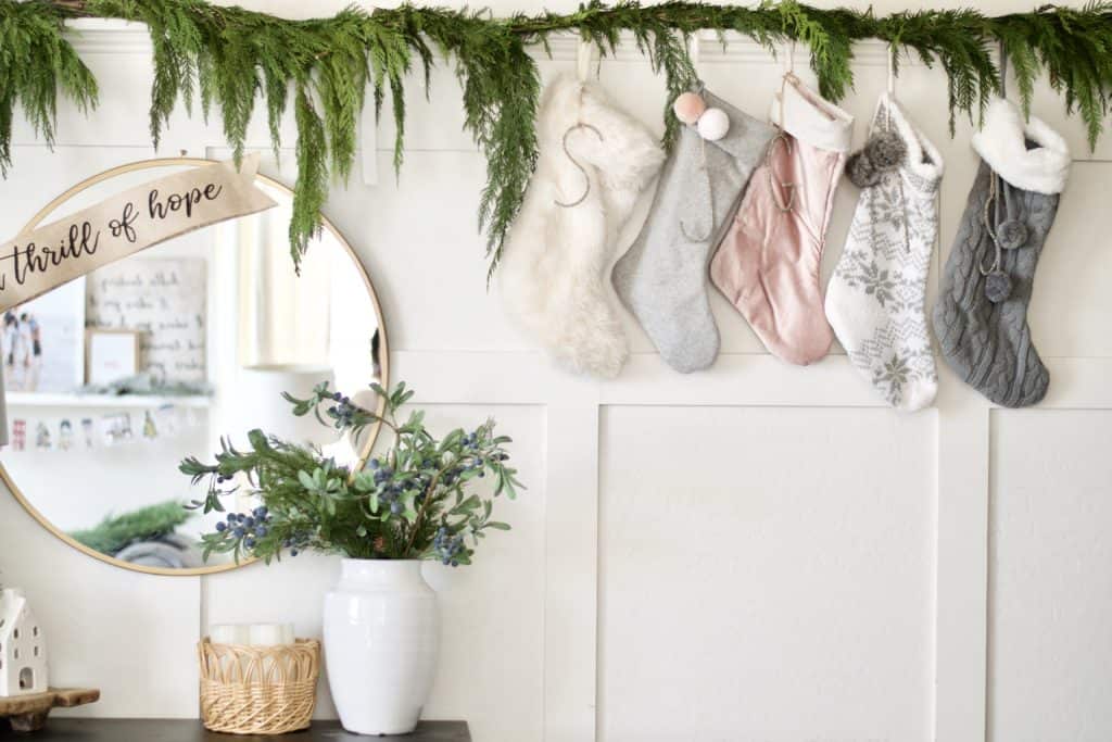 where to hang your stockings when you don't have a fireplace