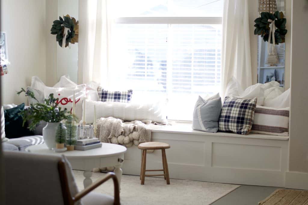 Christmas Window bench.