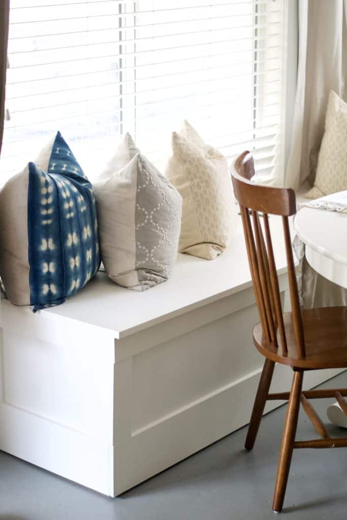 diy kitchen dining nook built in window bench