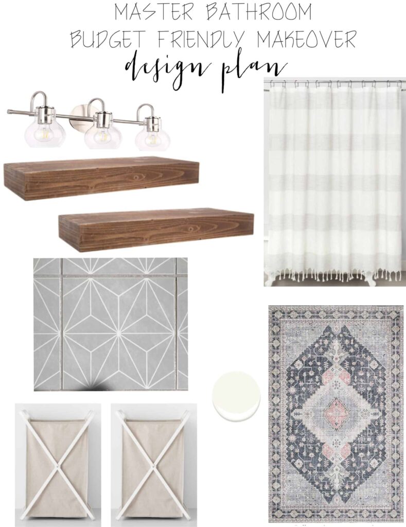 Design on a dime budget friendly bathroom makeover