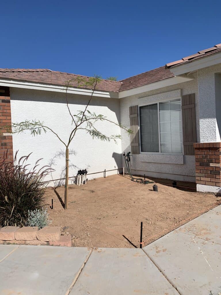 how to grade the ground before you lay a patio