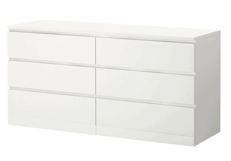 Ikea malm 6 drawer deals dresser hack