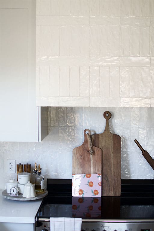 Making a Statement in the Kitchen with a Tiled Vent Hood. - The Collected  House