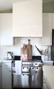 Kitchen Vent Hood with Tile